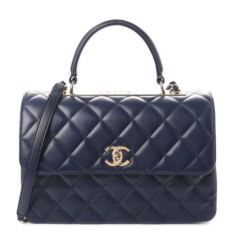 chanel handbags navy blue|chanel baby blue bag.